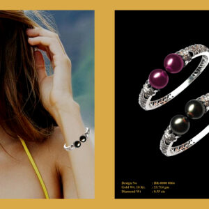 Bracelet With Diamonds & Pearls