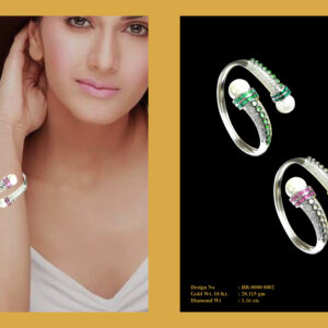 Bracelet With Diamonds Stones & Pearls