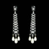 Earrings With Diamonds & Pearls