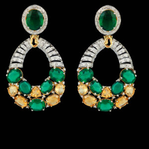 Earrings With Diamonds & Stones