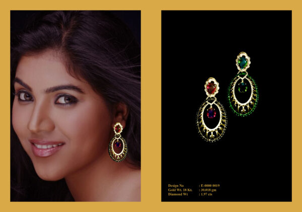 Earrings With Diamonds & Stones