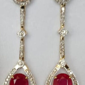 Earrings With Diamonds & Stones