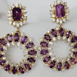 Earrings With Diamonds & Stones