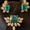 Pendant Earring With Diamonds & Stones
