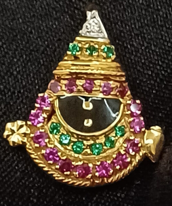 Pendant With Diamond & Colour Stones