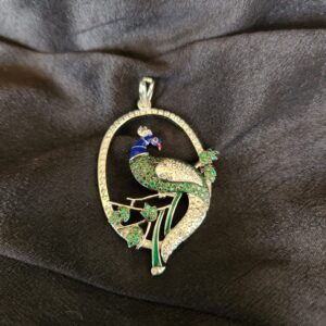 Pendant With Diamonds & Stones