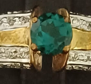 Ring With Diamonds & Stone