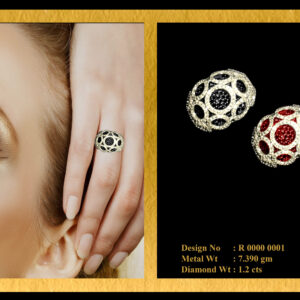 Ring With Diamonds & Stones