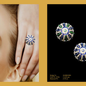 Ring With Diamonds & Stones