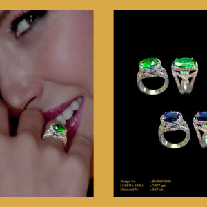 Ring With Diamonds & Stones