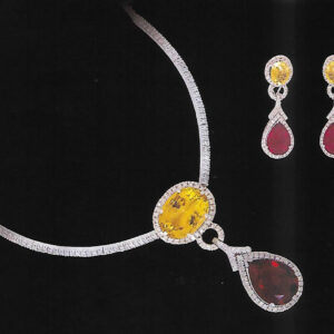 Set With Diamonds & Stones