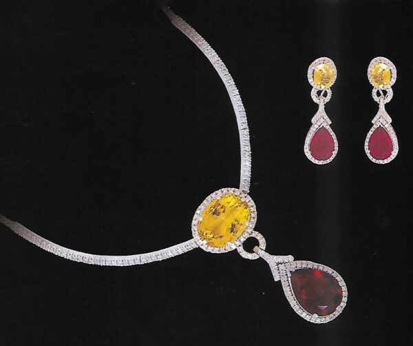 Set With Diamonds & Stones
